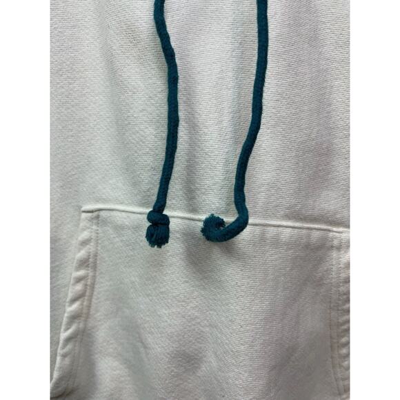 Champion Hoodie Adult XS Cream Green Reverse Weave Warm Up Heavy Sweatshirt - Picture 9 of 9